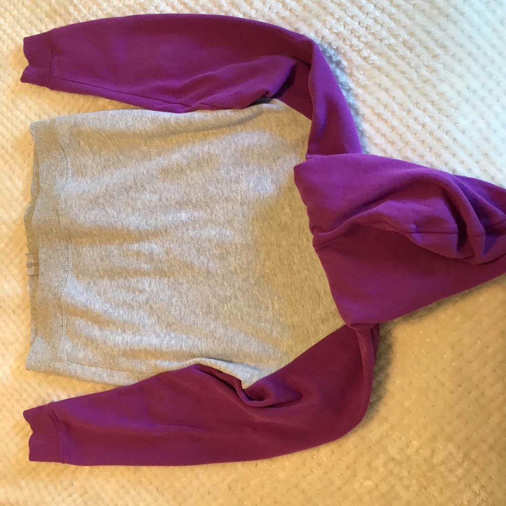 A grey and purple jacket